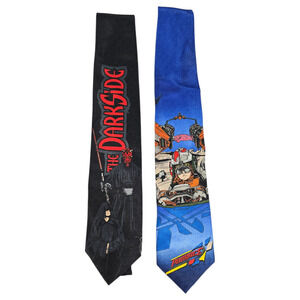 PAIR Ralph Marlin Star Wars 1999 VTG Neck Ties Sith Dark Side Race to Freedom